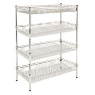 Lot de 2 panier grillagé pour desserte Quick-Store+