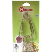 Lot de 2 pinces à escargots chromé 16cm