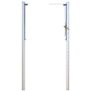 Lot de 2 poteaux de volley standard en aluminium