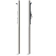 Lot de 2 poteaux en aluminium ovoide, tension treuil extérieur