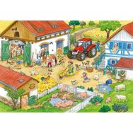 Lot de 2 puzzles 'bonheur à la ferme'