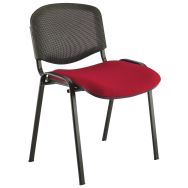 Lot de 2 chaises Technic dossier résille assise tissu M1 Sokoa