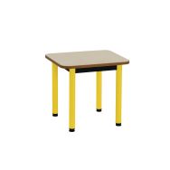 Lot de 2 tables Manon 50 x 40 cm T0 coloris jaune