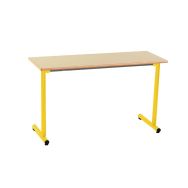 Lot de 2 tables fixes Nila II chants alaisés - Mobidecor
