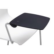 Lot de 2 tablettes technopolymère pour chaises Alice - noir