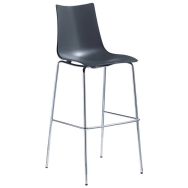 Tabourets Zebra hauteur 65 et 80 cm lot de 2 S-CAB