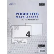 Lot de 39 Pochettes 230x340 125g kraft blanc auto adhésives