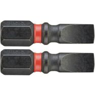 Lot de 3 3 Embouts 25 Mm Plats 5,5Mm Impact