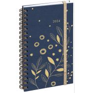 Lot de 3 Agenda semainier Espace 16S Végetal Bleu