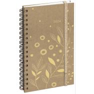 Lot de 3 Agenda semainier Espace 16S Végétal Kraft
