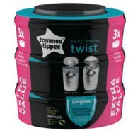 Lot de 3 Cartouche d'enveloppes plastique pour couches bébé 1x3 pièce