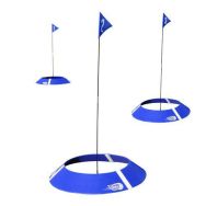 Lot de 3 Cibles de FOOT GOLF avec jalons drapeaux et sac de transport