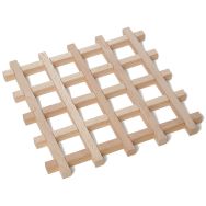 Lot de 3 Dessous de plat en bois carré 20X20 cm