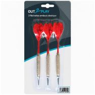 Lot de 3 Flechettes embout plastique