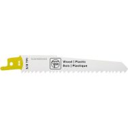 Lot de 3 Lame de scie sabre bois et plastique BIM 130 T5/8 WP