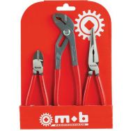 Lot de 3 Pinces, manches PVC