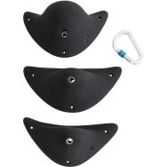 Lot de 3 Prises d'escalade - Entre Prises - Simon's Jugs XL 2 noir