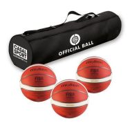 Lot de 3 ballons de basket Molten BG5000 T.7 Official Matchball avec sac