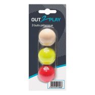 Lot de 3 buts de pétanques