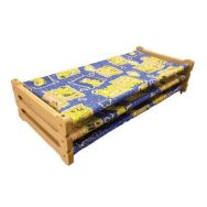 Lot de 3 couchettes empilables en bois