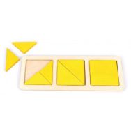 Lot de 3 encastrements géométriques