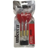 Lot de 3 fléchettes plastiques - unicorn - pointe en acier