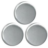 Lot de 3 magnets ronds inox