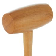 Lot de 3 maillets en bois naturel diamètre 40mm