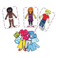 Lot de 3 personnages à habiller