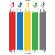 Lot de 3 planches autocollantes pour tri sélectif
