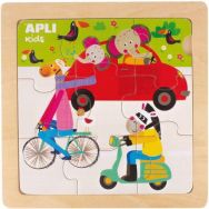 Lot de 3 puzzles encastrement les transports