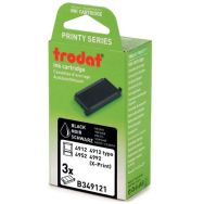 Lot de 3 recharges pour tampon et dateur Trodat - Noir - 4912/4992
