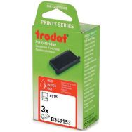Lot de 3 recharges pour tampon et dateur Trodat - Rouge - 4915