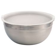 Lot de 3 saladiers inox Ø 26 cm avec couvercle polypropylène