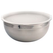 Lot de 3 saladiers inox avec couvercle polypropylène Plastorex