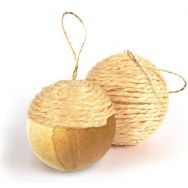 Lot de 40 boules diam. 50 mm avec fil à suspendre