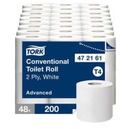 Lot de 48 Papier toilette 2 plis T4 Advanced - Tork