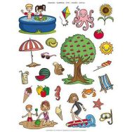 Lot de 48 feuilles gommettes repositionnables
