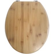 Lot de 4 Abattant WC Bambou - Frein de chute