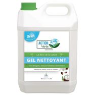 Lot de 4 Action Verte savon mains corps et cheveux coco 5L - Lot de 4