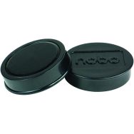 Lot de 4 Aimant rond - 38 mm - Noir