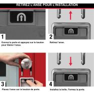 Lot de 4 Boîte à clés à combinaison nº5424