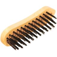 Lot de 4 Brosse métallique violon 5 rangs en acier trempé
