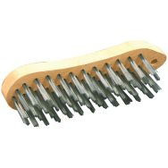 Lot de 4 Brosse métallique violon 5 rangs en inox
