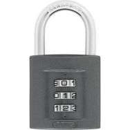 Lot de 4 Cadenas Combinaison 158-40mm Noir Blister - Abus