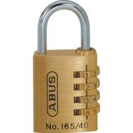 Lot de 4 Cadenas Combinaison 165 - 40mm Laiton - Abus