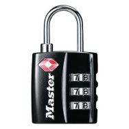 Lot de 4 Cadenas TSA 4680EURDBLK - Master Lock