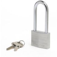 Lot de 4 Cadenas à clé aluminium avec grande hanse 9150EURDLJ