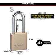 Lot de 4 Cadenas à clés en laiton nº576
