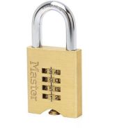 Lot de 4 Cadenas laiton massif à combinaison - Largeur 50mm